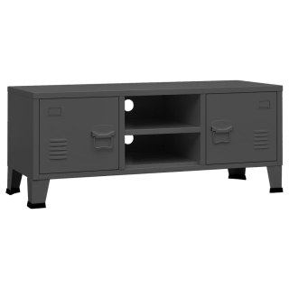  Industrialna szafka pod TV, antracytowa, 105x35x42 cm, metalowa Lumarko!