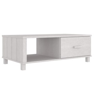  Stolik kawowy, biały, 100x55x35 cm, lite drewno sosnowe Lumarko!
