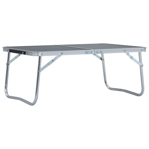  Składany stolik turystyczny, szary, aluminiowy, 60 x 40 cm Lumarko!