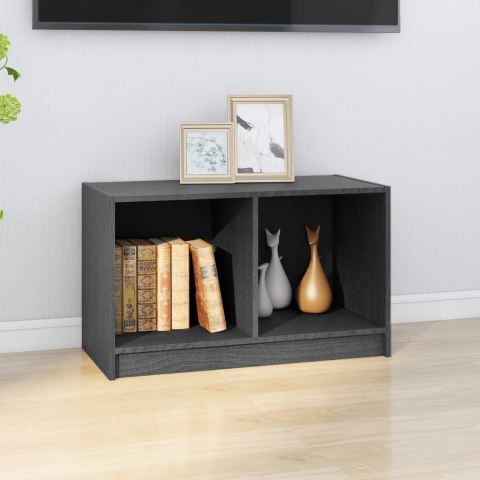  Szafka pod TV, szara, 70x33x42 cm, drewno sosnowe Lumarko!