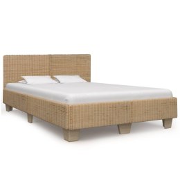  Ręcznie wyplatana rama łóżka z rattanu, 140x200 cm Lumarko!