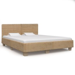  Ręcznie wyplatana rama łóżka z rattanu, 180x200 cm Lumarko!