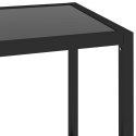  Stolik konsolowy, czarny i przezroczysty, 100x36x168 cm, szkło Lumarko!