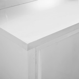  Stoły robocze, przesuwne drzwi 2 szt., 240x50x(95-97) cm, stal Lumarko!