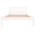  Łóżko dzienne, lite drewno sosnowe, 100x200 cm, białe Lumarko!