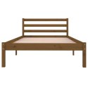  Łóżko dzienne, lite drewno sosnowe, 100x200 cm, miodowy brąz Lumarko!