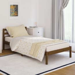  Łóżko dzienne, lite drewno sosnowe, 90x200 cm, miodowy brąz Lumarko!
