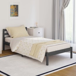  Łóżko dzienne, lite drewno sosnowe, 90x200 cm, szare Lumarko!