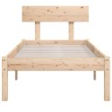  Rama łóżka, lite drewno sosnowe, 75x190 cm, pojedyncza Lumarko!