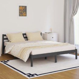  Łóżko dzienne, lite drewno sosnowe, 160x200 cm, szare Lumarko!