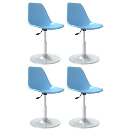  Obrotowe krzesła stołowe, 4 szt., niebieskie, PP Lumarko!