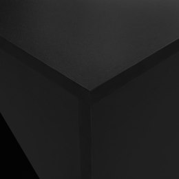  Stolik barowy z szafką, czarny, 115 x 59 x 200 cm Lumarko!