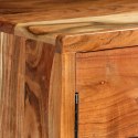  Komoda z litego drewna z rzeźbionymi drzwiami, 160x40x75 cm Lumarko!
