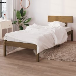  Rama łóżka, miodowy brąz, lite drewno sosnowe, 100 x 200 cm Lumarko!