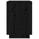  Szafki nocne, 2 szt., czarne, 40x35x50 cm, lite drewno sosnowe Lumarko!