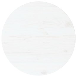  Blat stołu, biały, Ø70x2,5 cm, lite drewno sosnowe Lumarko!