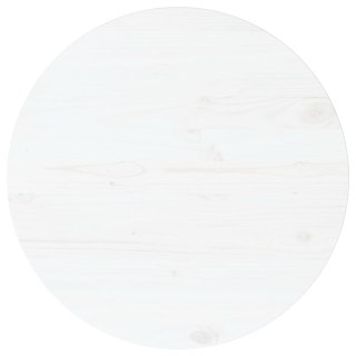  Blat stołu, biały, Ø70x2,5 cm, lite drewno sosnowe Lumarko!
