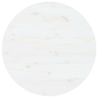  Blat stołu, biały, Ø90x2,5 cm, lite drewno sosnowe Lumarko!