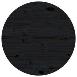  Blat stołu, czarny, Ø60x2,5 cm, lite drewno sosnowe Lumarko!