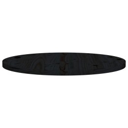  Blat stołu, czarny, Ø60x2,5 cm, lite drewno sosnowe Lumarko!