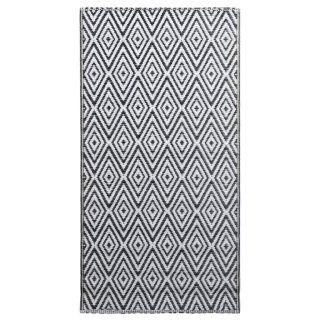  Dywan na zewnątrz, biało-czarny, 120x180 cm, PP Lumarko!