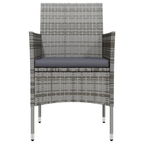  7-częściowy zestaw mebli ogrodowych z poduszkami, szaro-czarny Lumarko!