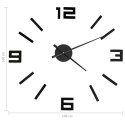  Zegar ścienny 3D, nowoczesny design, czarny, 100 cm, XXL Lumarko!