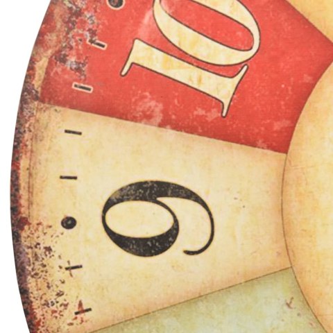  Zegar ścienny w stylu vintage, kolorowy, 60 cm Lumarko!