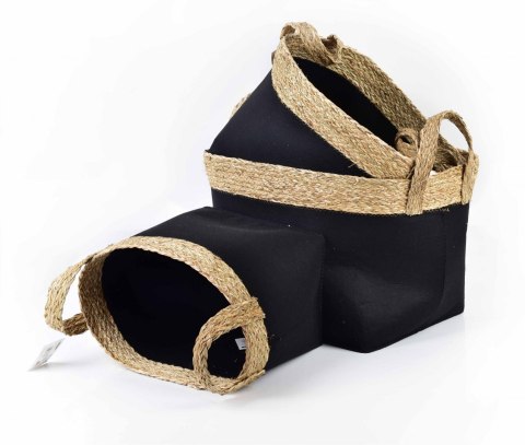  Komplet 3 Koszy L31x44xh33cm, M40 X29xh30cm, S38x25xh28cm Lumarko!
