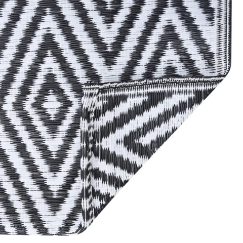  Dywan na zewnątrz, biało-czarny, 190x290 cm, PP Lumarko!