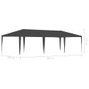  Namiot imprezowy, 4x9 m, antracytowy, 90 g/m² Lumarko!
