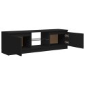  Szafka pod TV z oświetleniem LED, czarna, 120 x 30 x 35,5 cm Lumarko!