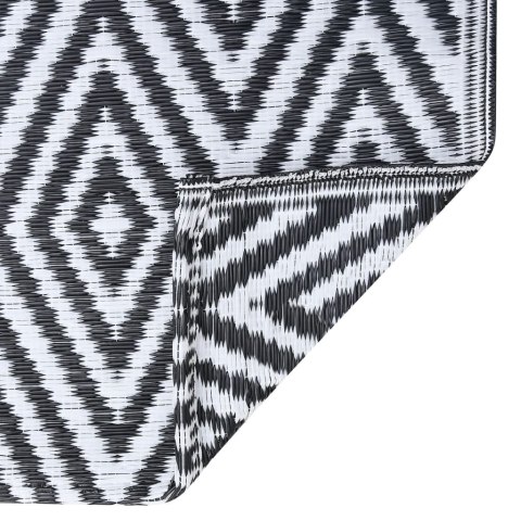  Dywan na zewnątrz, biało-czarny, 160x230 cm, PP Lumarko!