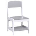  Stolik dla dzieci z 2 krzesłami, biały, MDF Lumarko!
