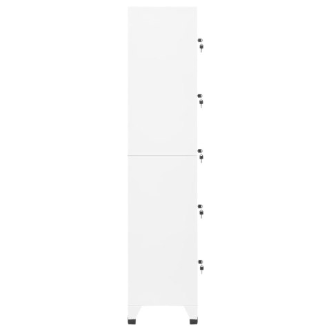  Szafka zamykana na klucz, biała, 38x40x180 cm, stalowa Lumarko!