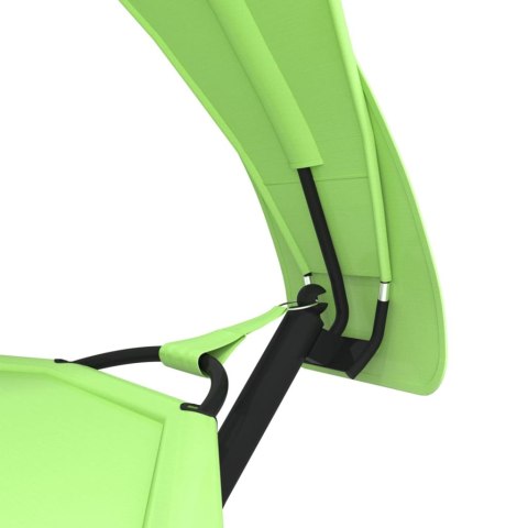  Hamak z zadaszeniem, zielony, stal i tkanina Oxford Lumarko!