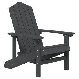  Krzesło ogrodowe Adirondack, HDPE, antracytowe Lumarko!