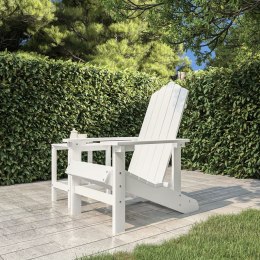  Krzesło ogrodowe Adirondack, HDPE, białe Lumarko!
