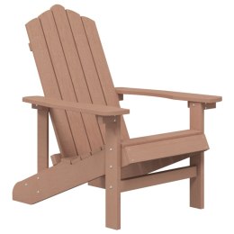  Krzesło ogrodowe Adirondack, HDPE, brązowe Lumarko!