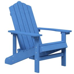  Krzesło ogrodowe Adirondack, HDPE, morski błękit Lumarko!