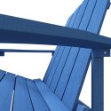 Krzesło ogrodowe Adirondack, HDPE, morski błękit Lumarko!