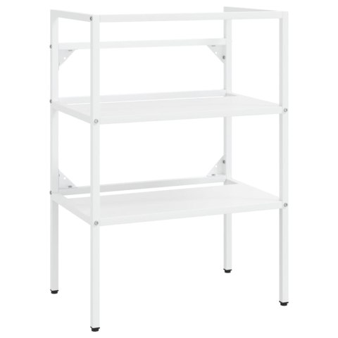  Stelaż z wbudowaną umywalką, biały, żelazny Lumarko!