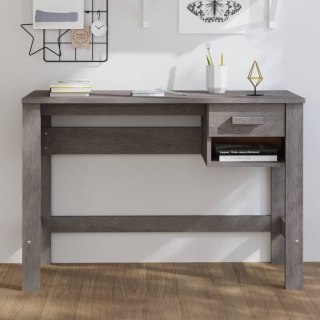  Biurko, jasnoszare, 110x40x75 cm, lite drewno sosnowe Lumarko!