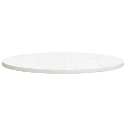  Blat stołu, biały, Ø80x2,5 cm, lite drewno sosnowe Lumarko!