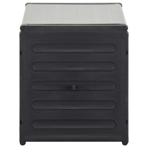  Kosz na śmieci, szary, 85x34x40 cm Lumarko!