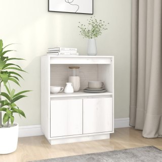  Szafka, biała, 60 x 34 x 75 cm, lite drewno sosnowe Lumarko!