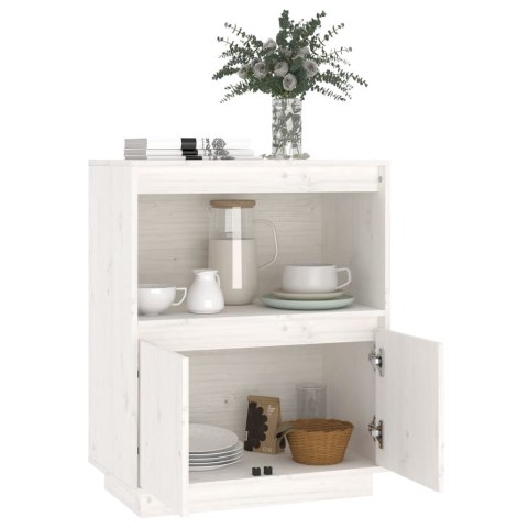  Szafka, biała, 60 x 34 x 75 cm, lite drewno sosnowe Lumarko!