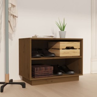  Szafka na buty, miodowy brąz, 60x34x45 cm, lite drewno sosnowe Lumarko!