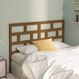  Wezgłowie łóżka, brązowe, 141x4x100 cm, lite drewno sosnowe Lumarko!