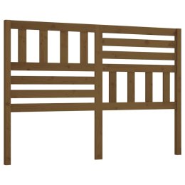  Wezgłowie łóżka, brązowe, 146x4x100 cm, lite drewno sosnowe Lumarko!